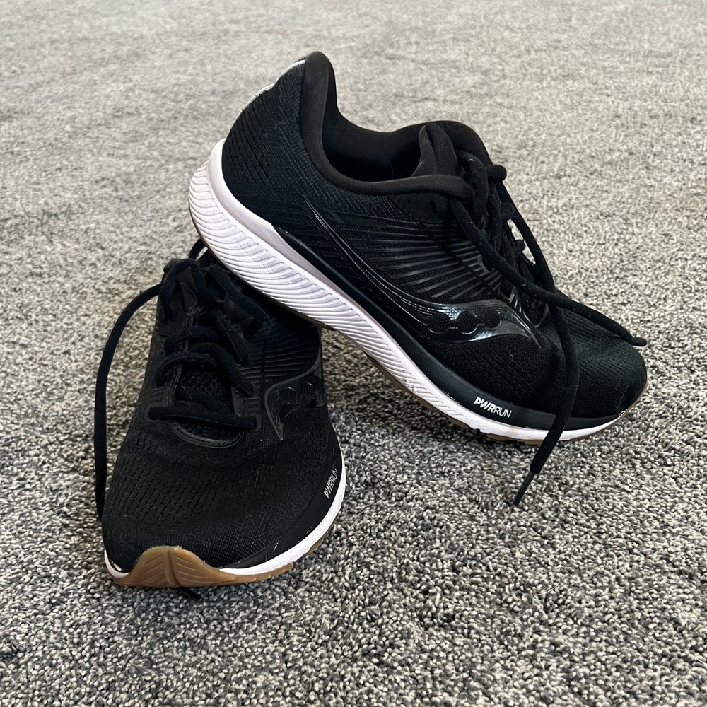 Black with Gum bottom Saucony Running Shoe